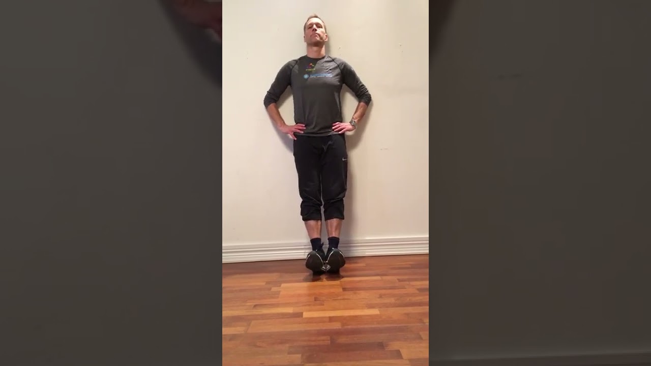 Dorsalflexion mot vägg