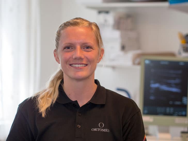 Sandra Mangsbo, legitimerad fysioterapeut på Ortomed och Skadekompassen. Specialiserad mot ortopedisk medicin, idrottsmedicin, ortopedisk rehabilitering och funktionell rörelseanalys.