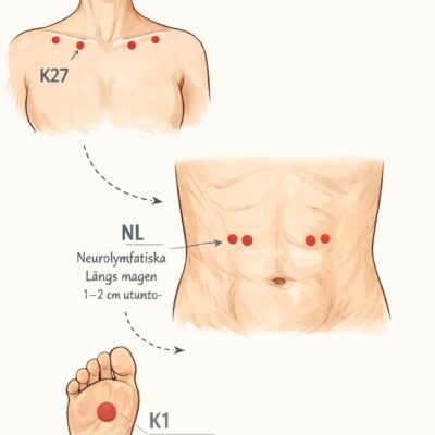 Bild som illustrerar lokalisering av punkter "K27", "K1" samt "NL"