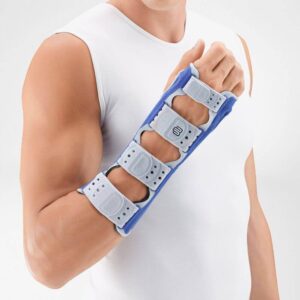 Bauerfeind ManuLoc long handledsortos med längre underarmsskena i titan