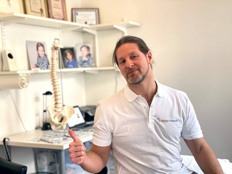 Martin Axberg, osteopat D.O. och idrottsmassör i Göteborg